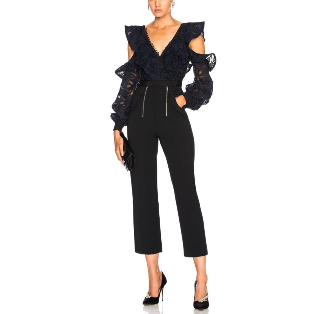 Self-Portrait Camo Jumpsuit
